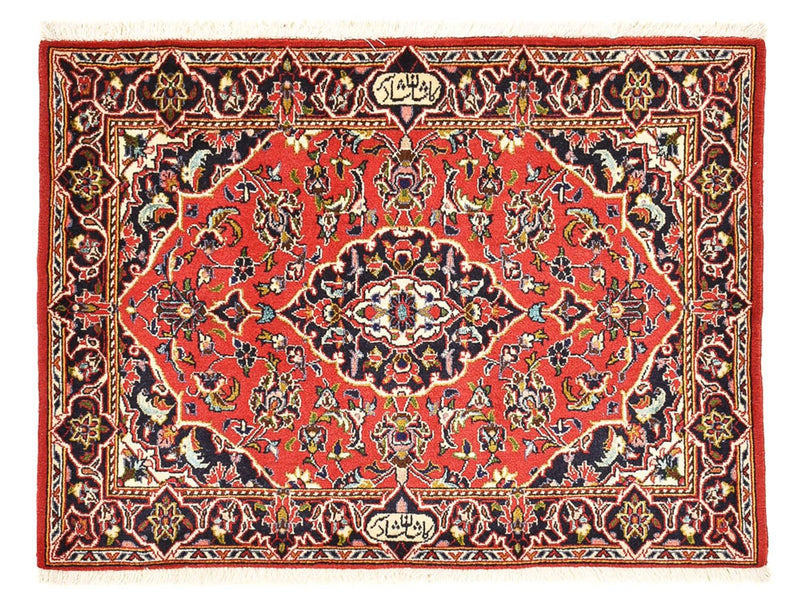 Persisk tæppe - Keshan - 98 x 70 cm - rød