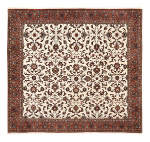 Persisk tæppe - Bijar firkantet  - 251 x 241 cm - creme