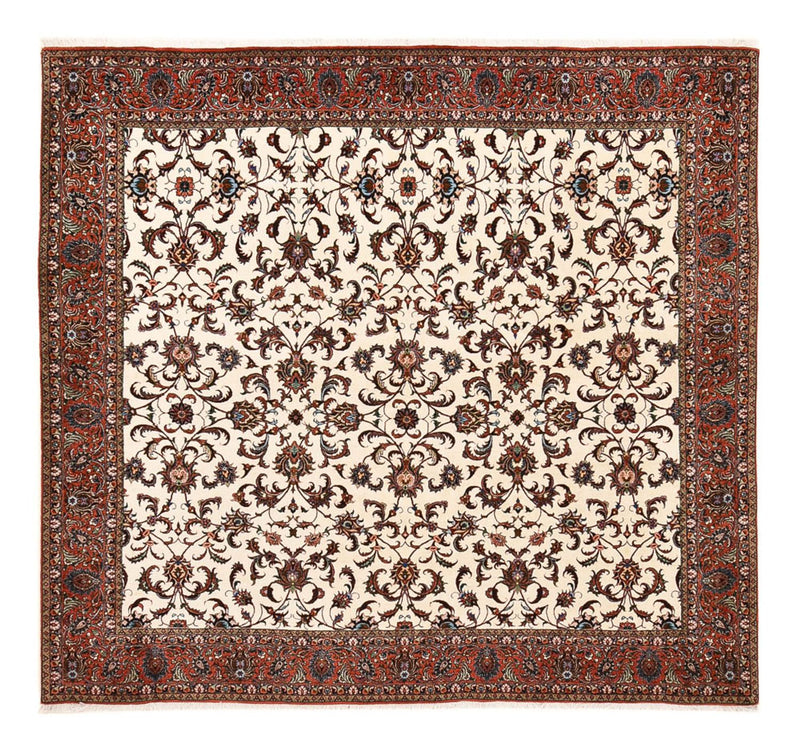 Persisk tæppe - Bijar firkantet  - 251 x 241 cm - creme