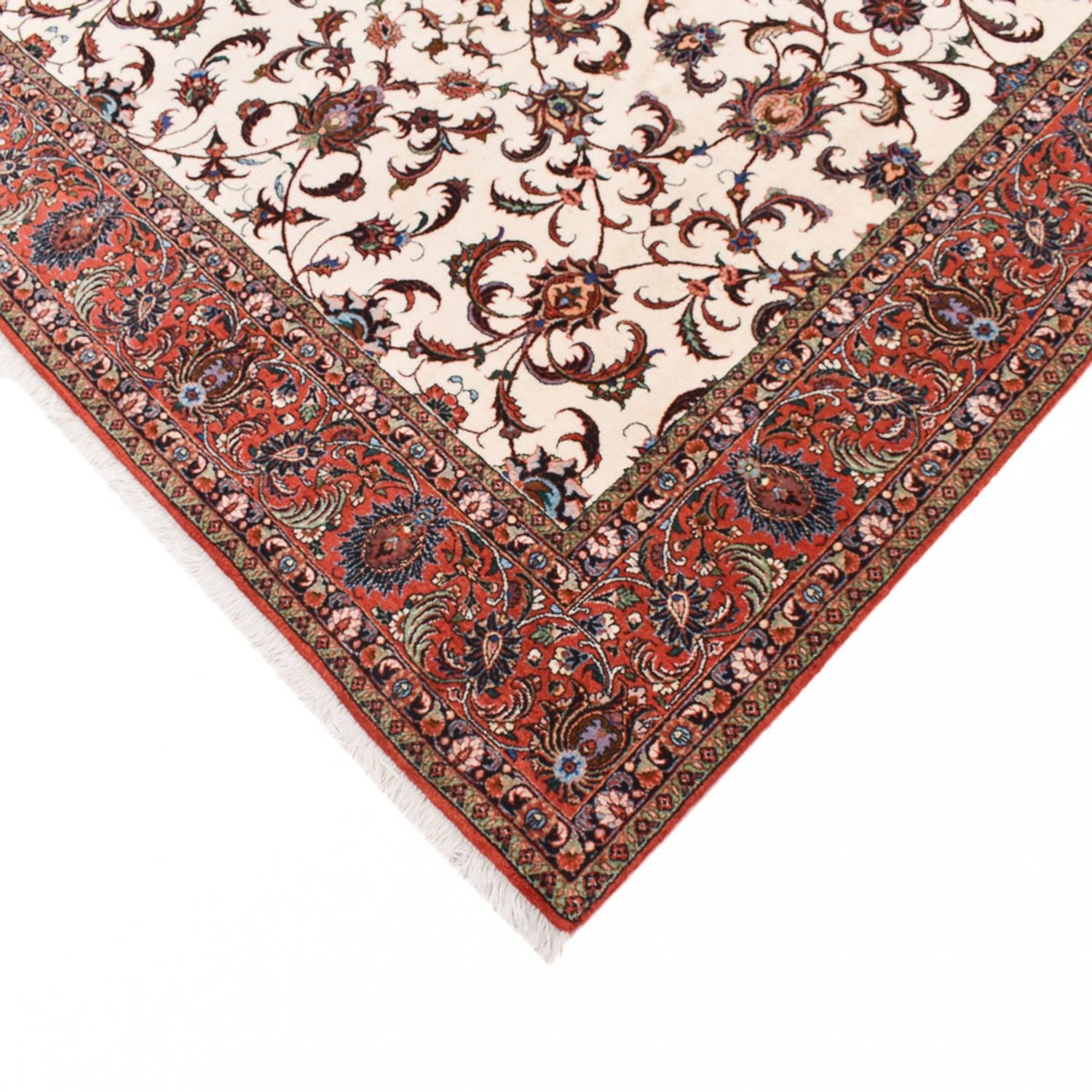 Persisk tæppe - Bijar firkantet  - 251 x 241 cm - creme