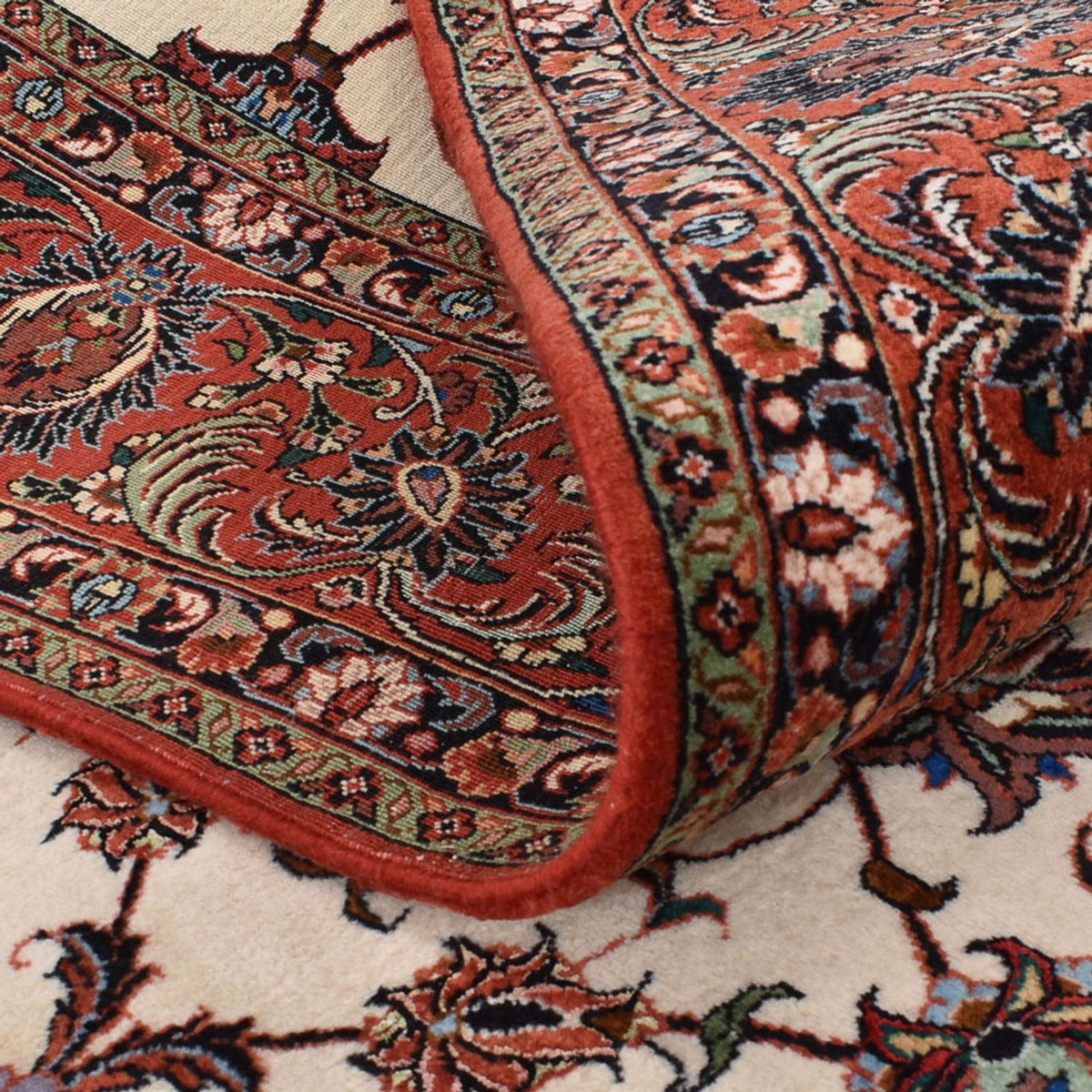 Persisk tæppe - Bijar firkantet  - 251 x 241 cm - creme