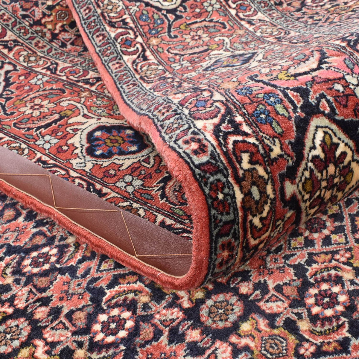 Persisk tæppe - Bijar firkantet  - 204 x 203 cm - rust