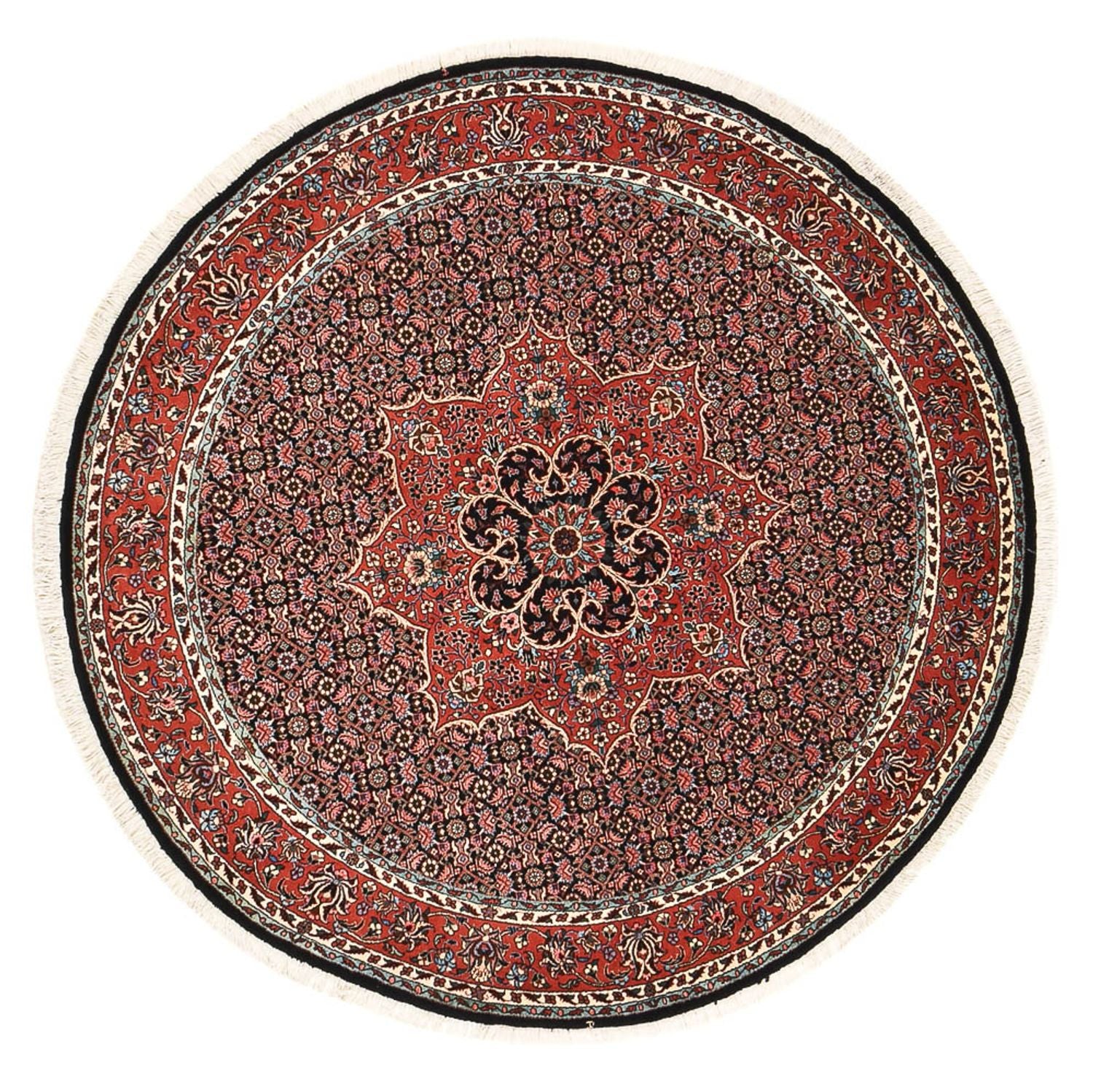 Persisk tæppe - Bijar rundt  - 150 x 150 cm - rust