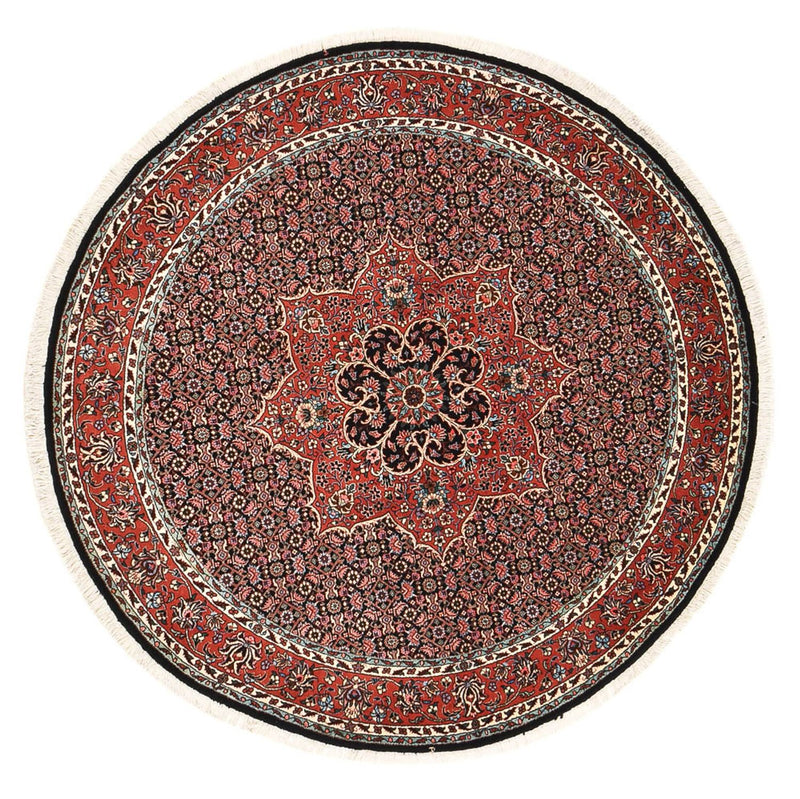 Persisk tæppe - Bijar rundt  - 150 x 150 cm - rust