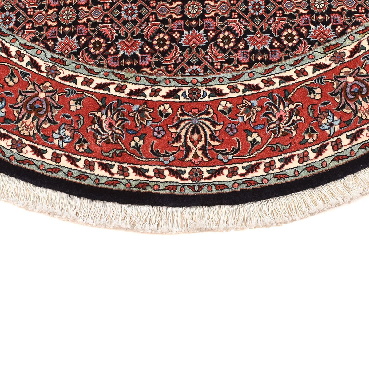 Persisk tæppe - Bijar rundt  - 150 x 150 cm - rust