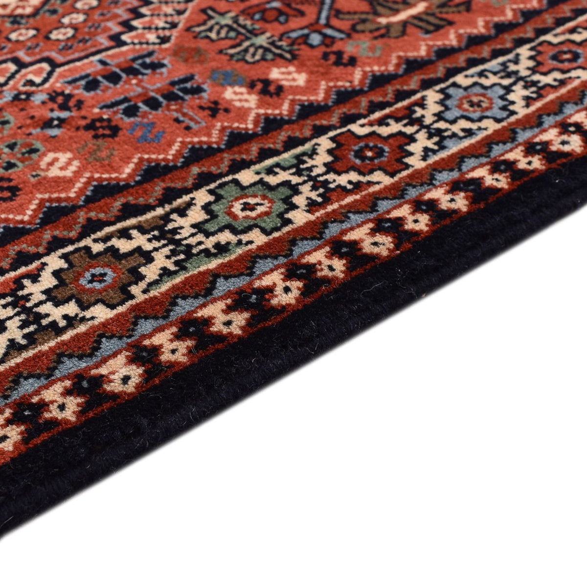 Løber Persisk tæppe - Nomadisk - 407 x 74 cm - lysrød