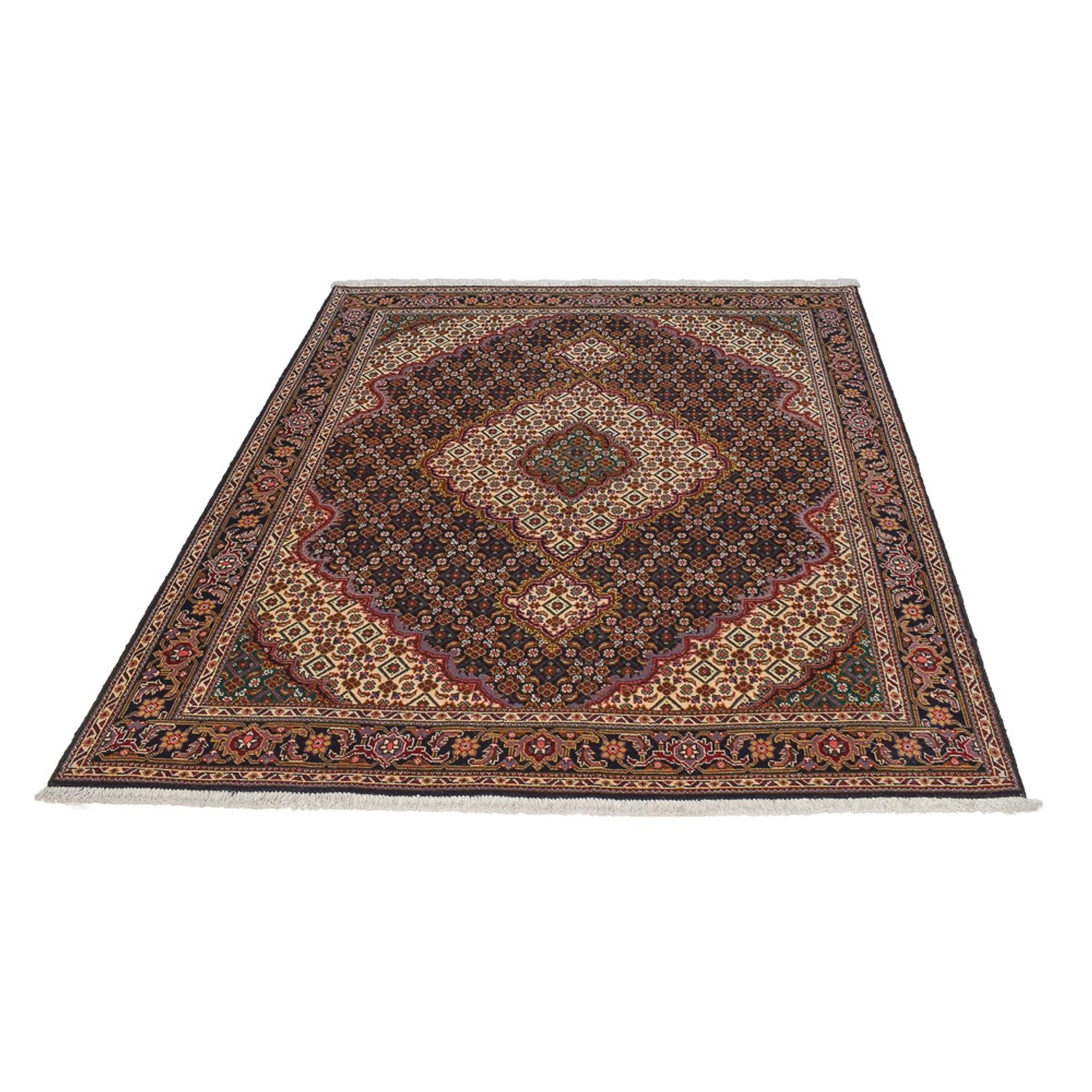 Persisk tæppe - Tabriz - Royal - 201 x 150 cm - brun