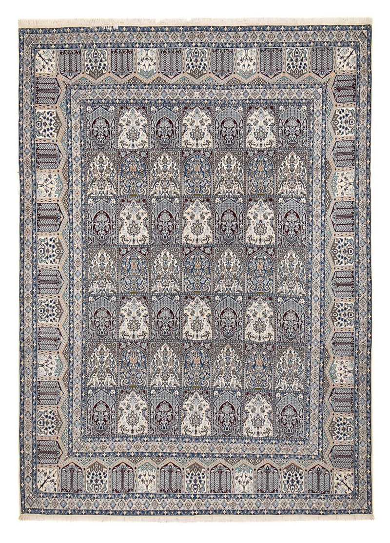 Persisk tæppe - Nain - Premium - 413 x 301 cm - grå