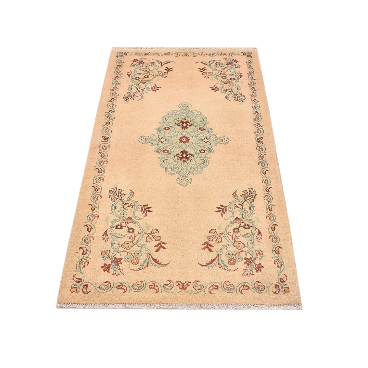 Persisk tæppe - Keshan - 158 x 75 cm - beige