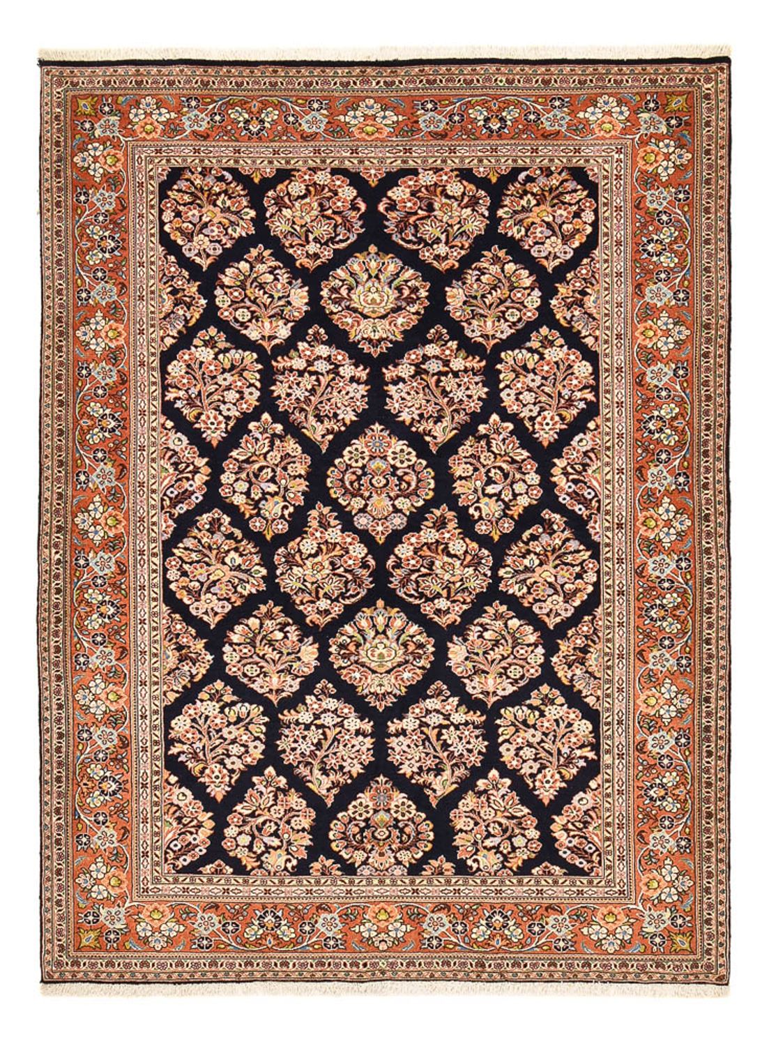 Persisk tæppe - Classic - 237 x 177 cm - mørkeblå