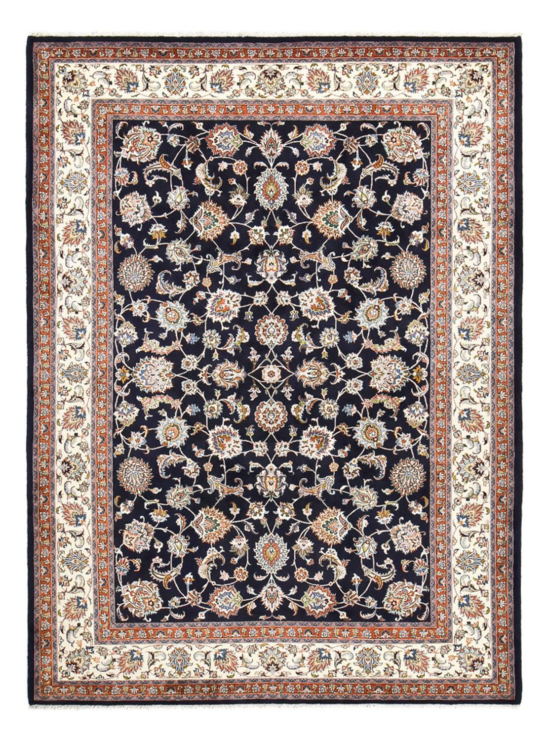 Persisk tæppe - Classic - Royal - 344 x 252 cm - mørkeblå
