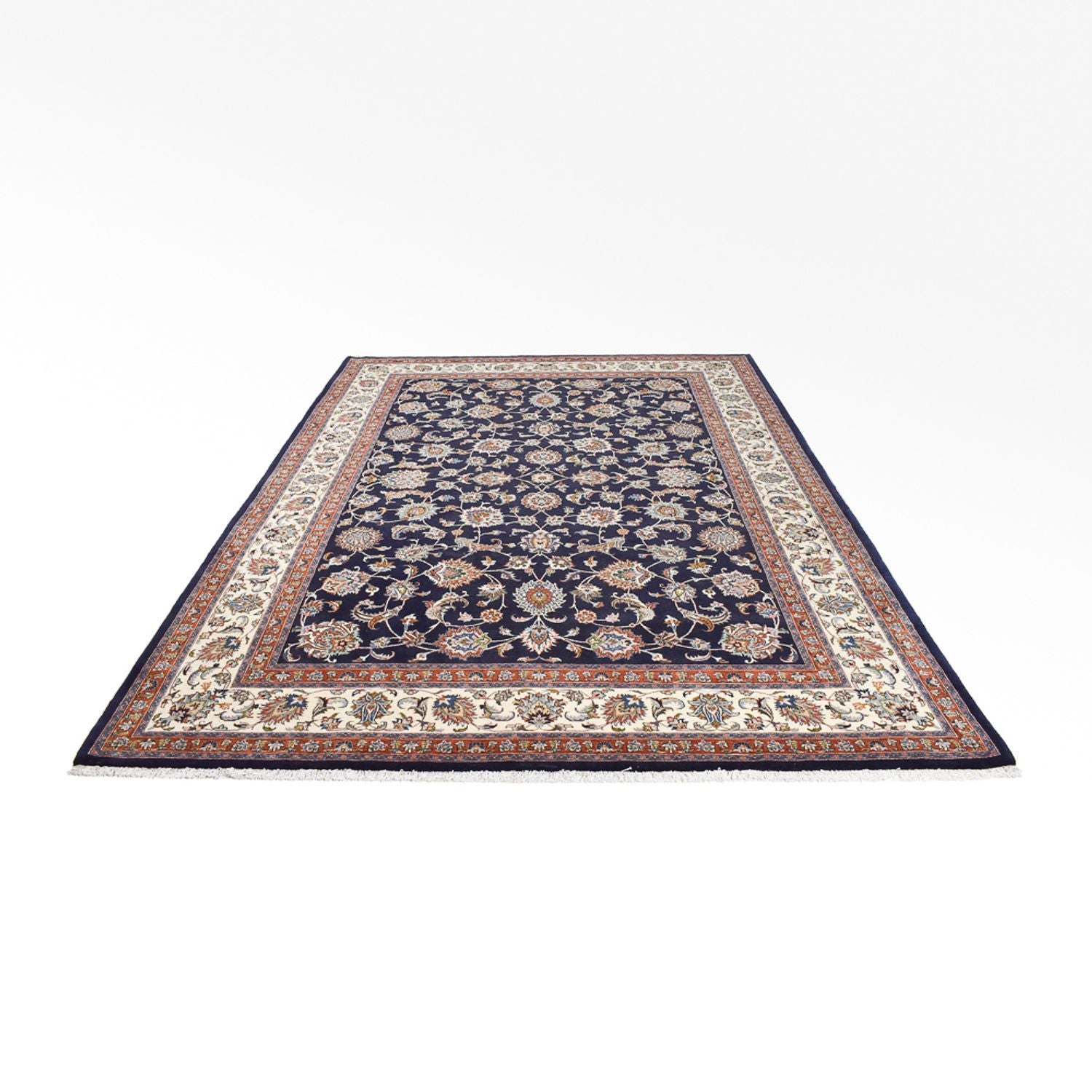 Persisk tæppe - Classic - Royal - 344 x 252 cm - mørkeblå