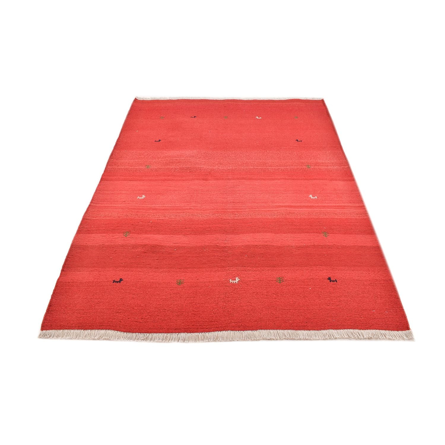 Gabbeh-tæppe - Persisk - 227 x 174 cm - rød