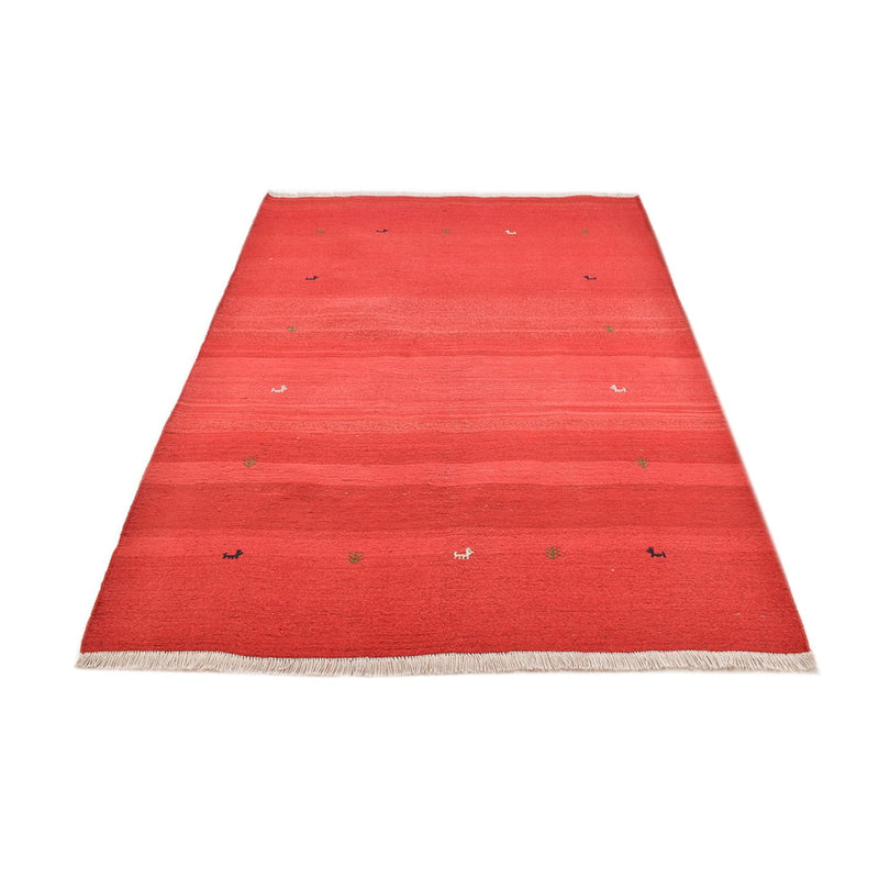 Gabbeh-tæppe - Persisk - 227 x 174 cm - rød