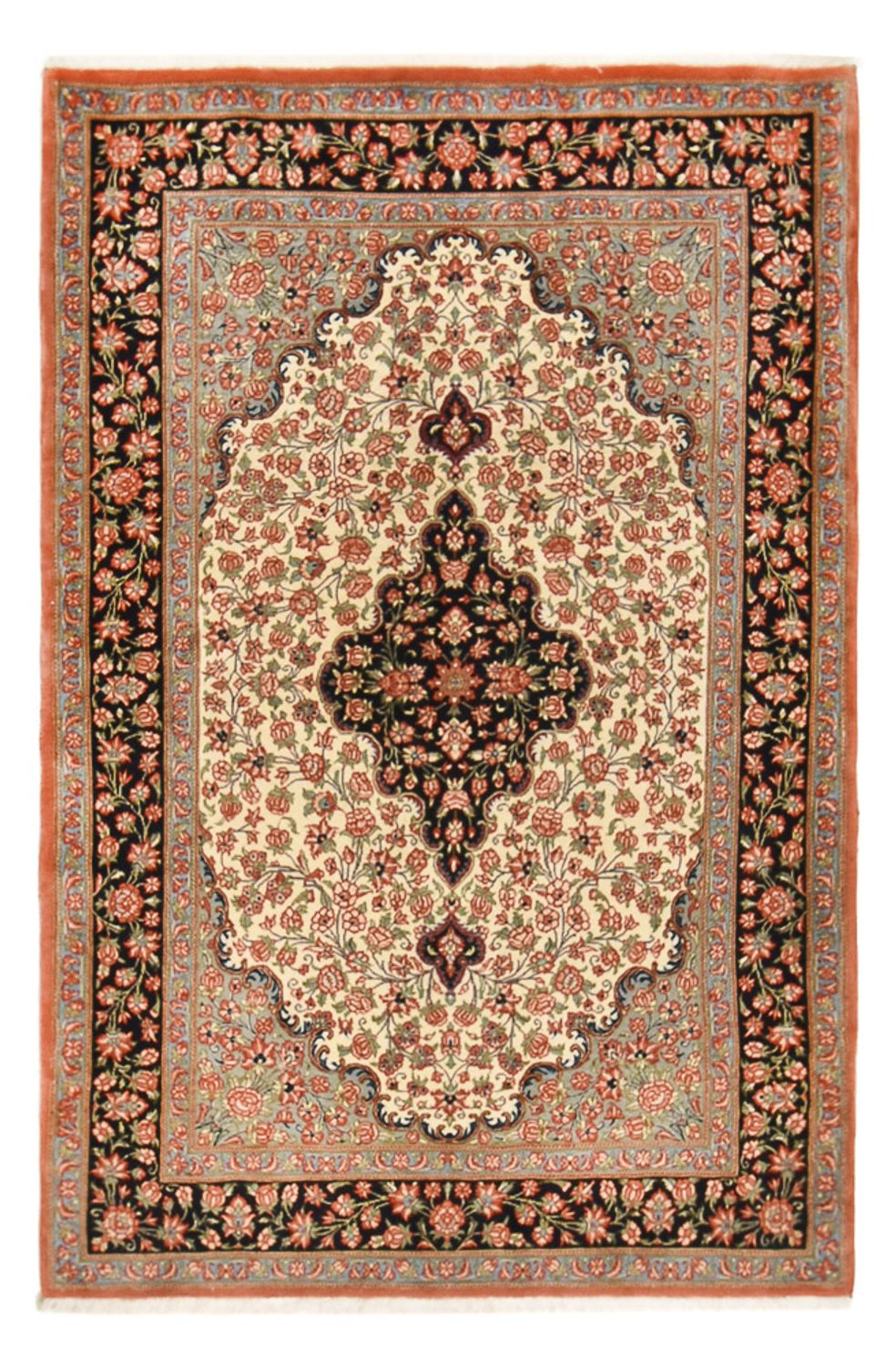 Persisk tæppe - Classic - 215 x 146 cm - mørk beige
