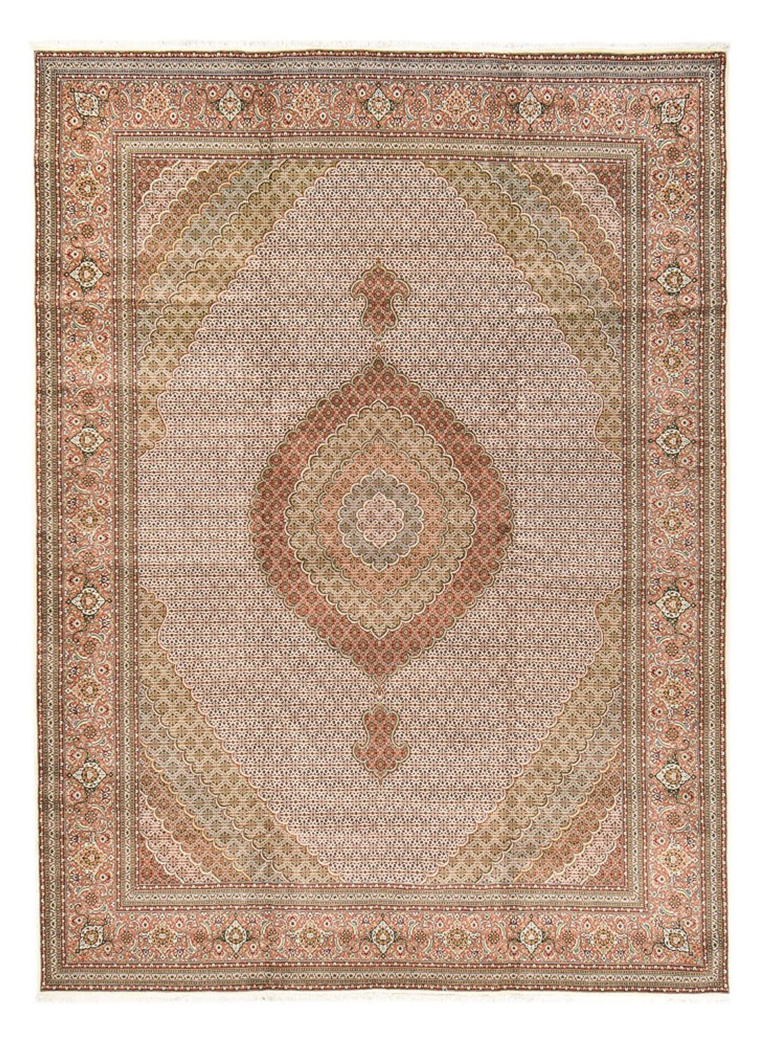 Persisk tæppe - Tabriz - Royal - 500 x 356 cm - mørk beige