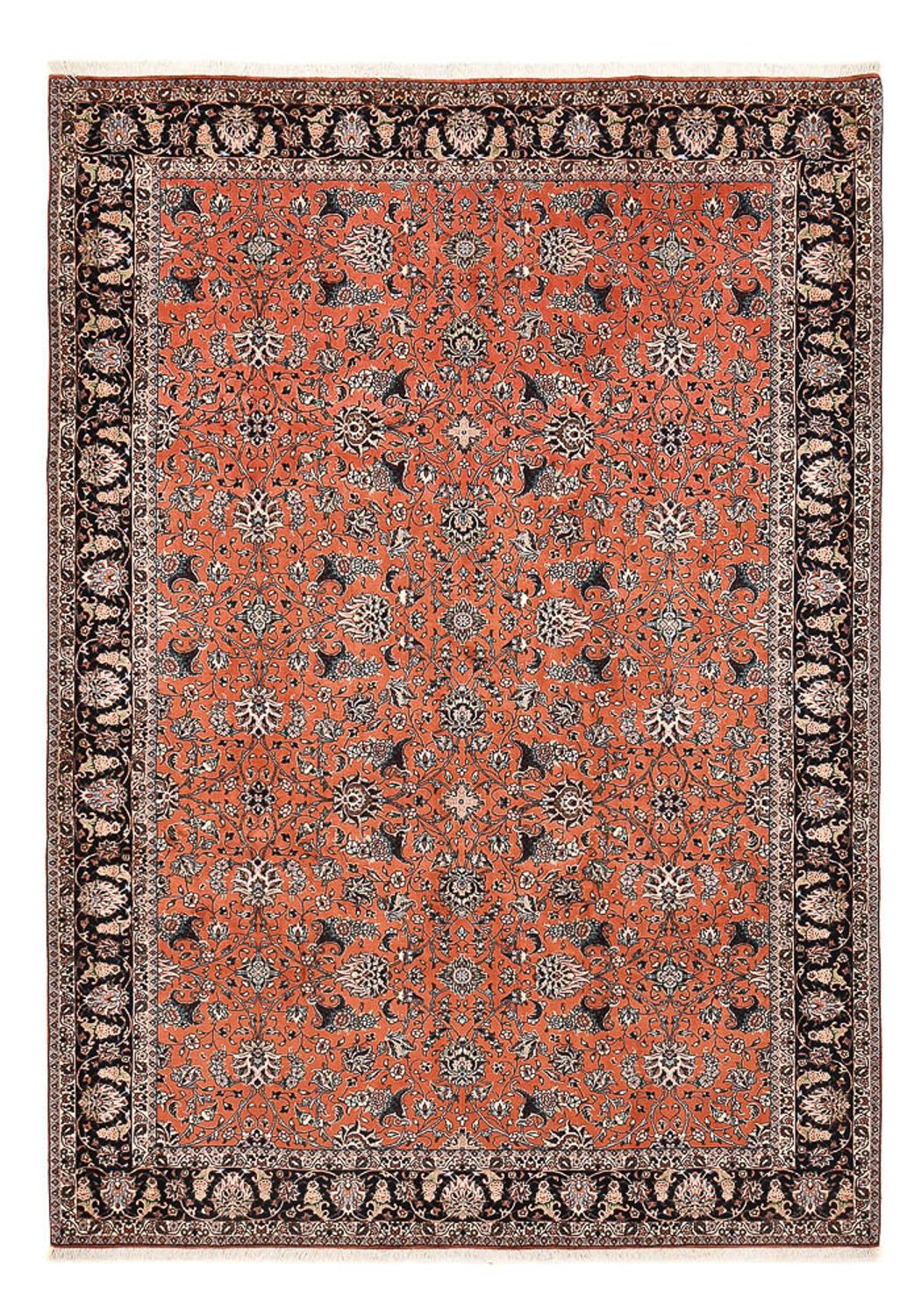 Persisk tæppe - Bijar - 294 x 206 cm - lysrød