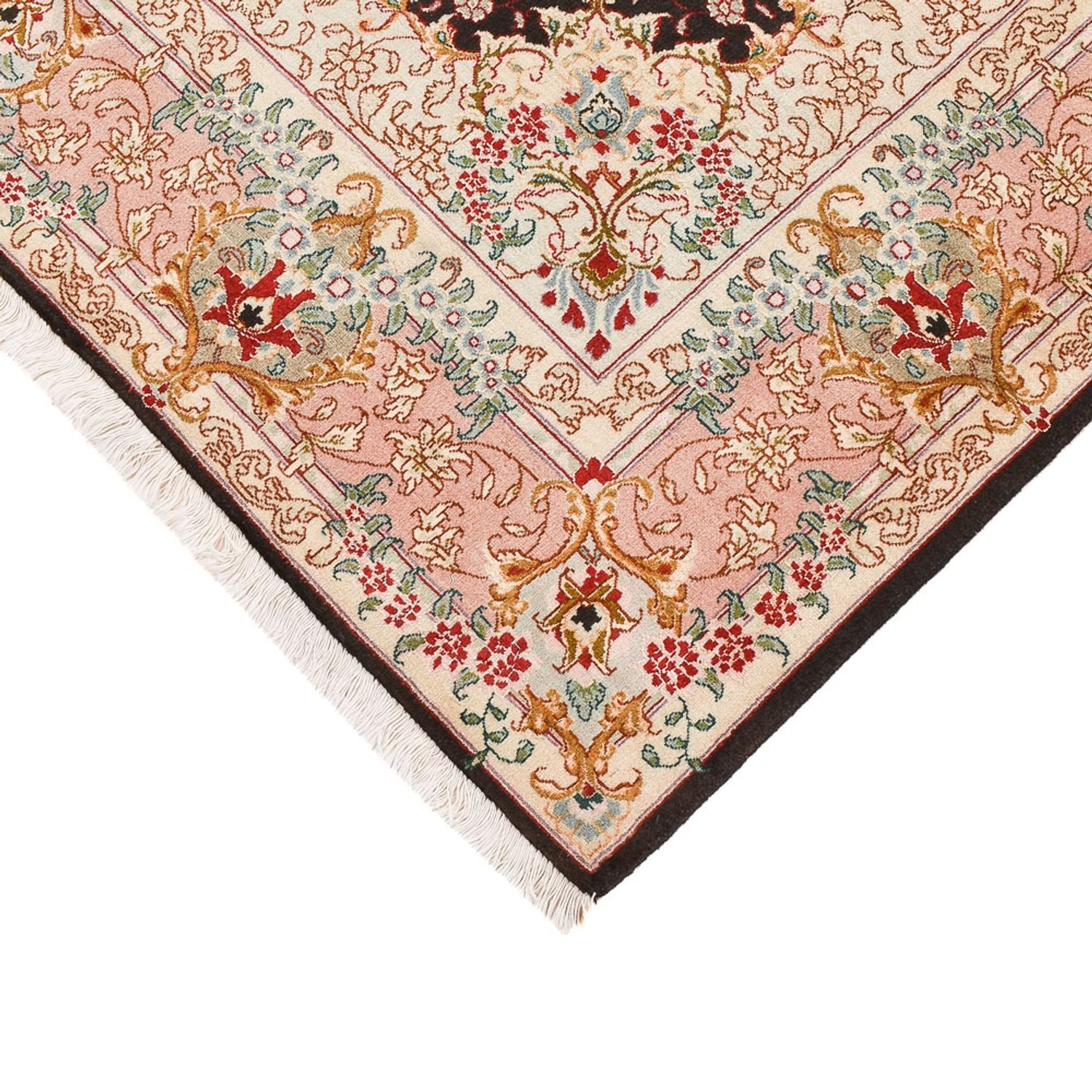 Persisk tæppe - Tabriz - Royal - 210 x 151 cm - mørkeblå
