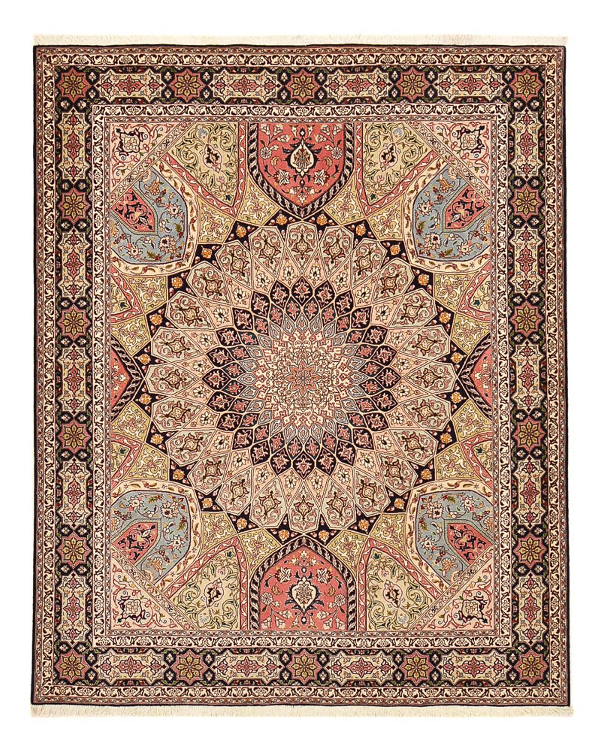 Persisk tæppe - Tabriz - Royal - 250 x 208 cm - mørk beige