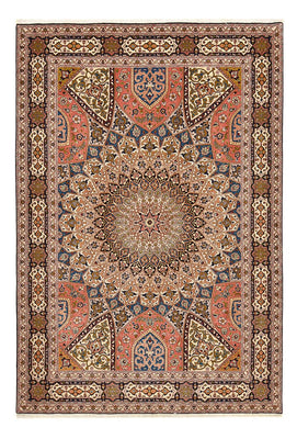 Persisk tæppe - Tabriz - Royal - 250 x 170 cm - mørk beige