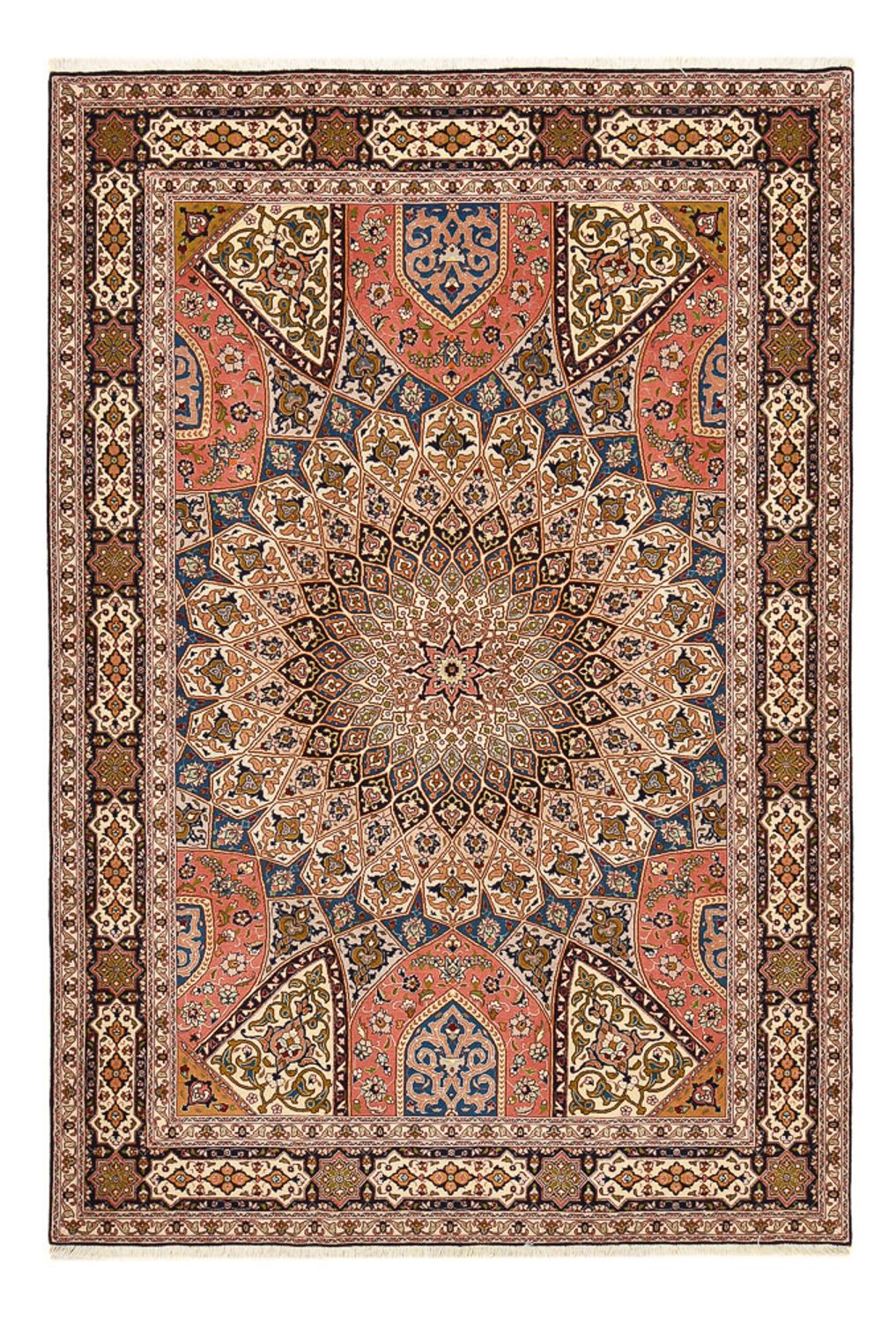 Persisk tæppe - Tabriz - Royal - 250 x 170 cm - mørk beige