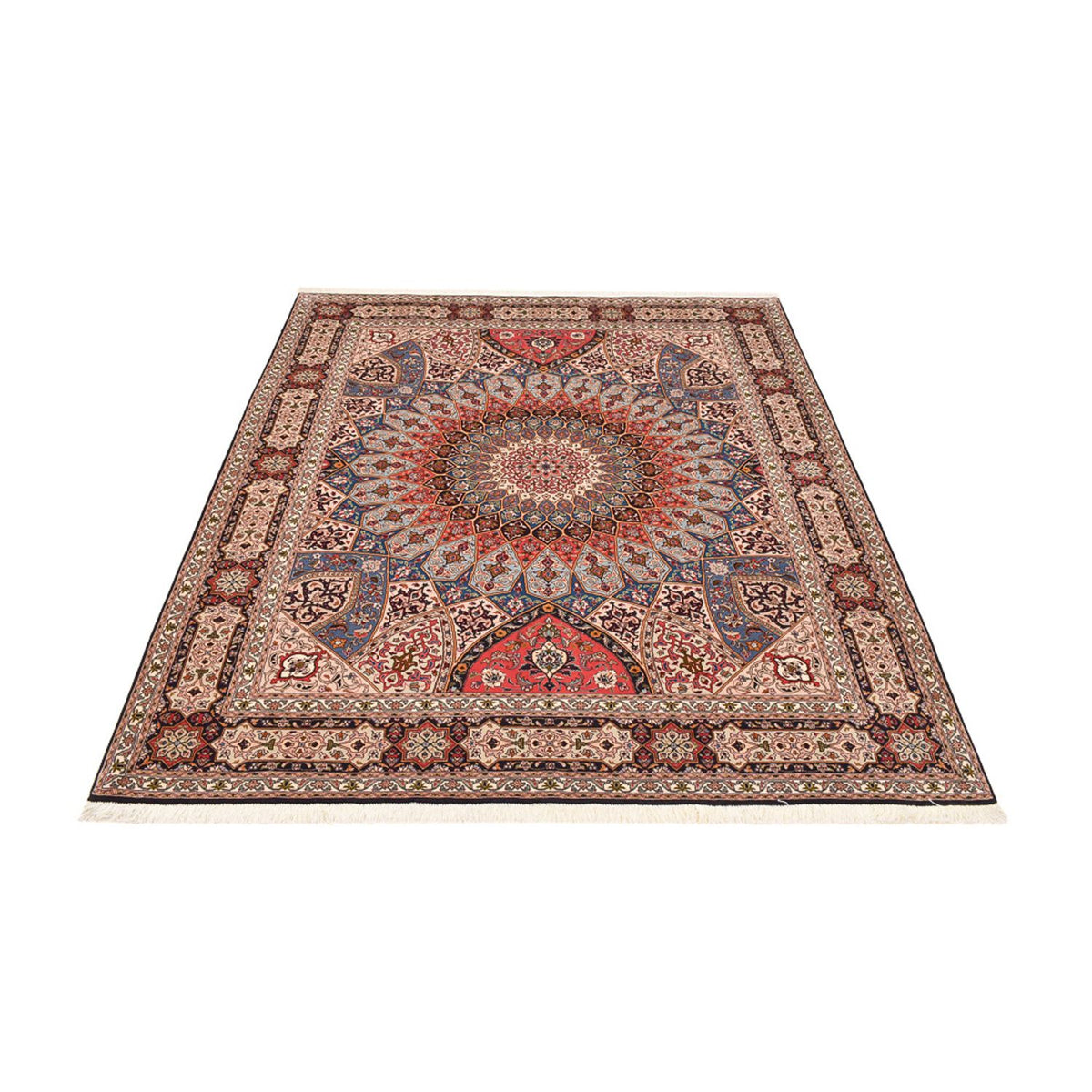 Persisk tæppe - Tabriz - Royal - 255 x 205 cm - mørk beige