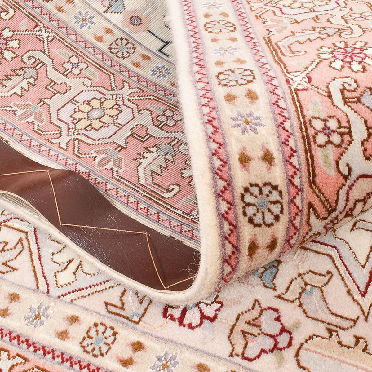 Persisk tæppe - Tabriz - Royal - 161 x 105 cm - lysrød