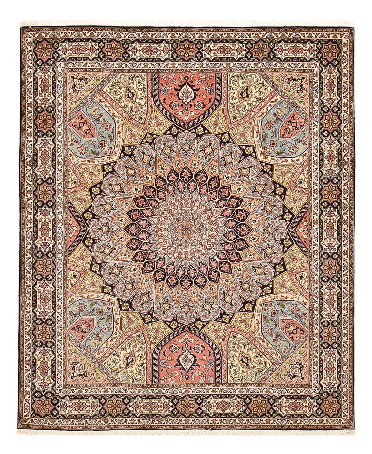 Persisk tæppe - Tabriz - Royal - 250 x 204 cm - flerfarvet