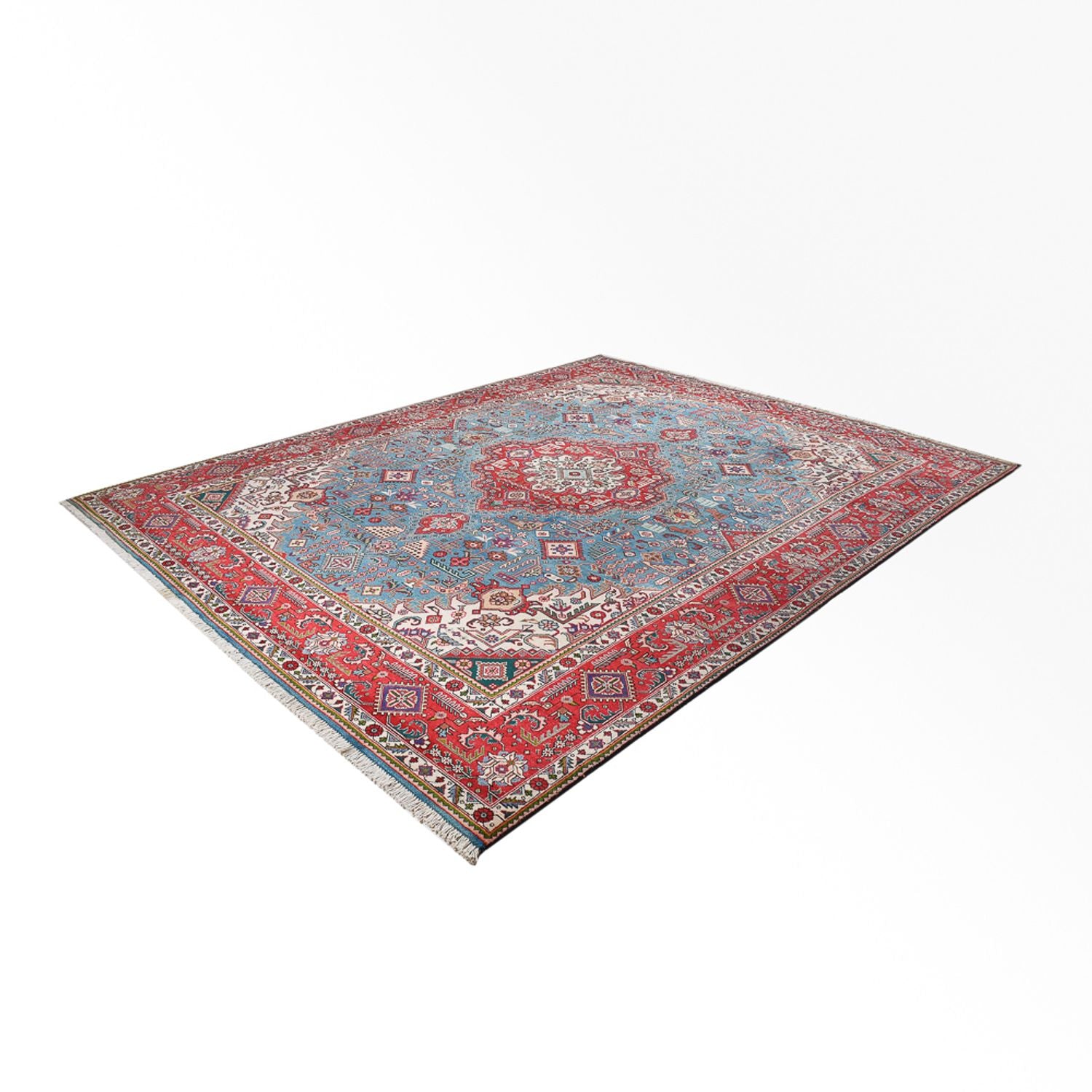 Persisk tæppe - Tabriz - Royal - 400 x 312 cm - blå