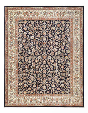 Persisk tæppe - Classic - Royal - 388 x 300 cm - mørkeblå