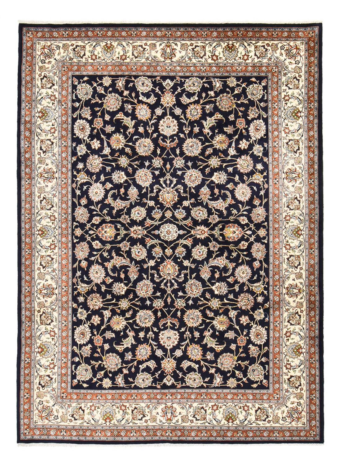 Persisk tæppe - Classic - Royal - 345 x 248 cm - mørkeblå
