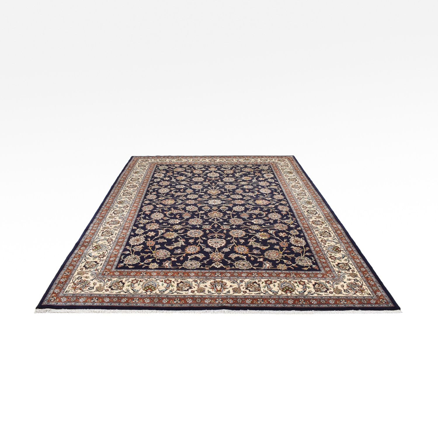 Persisk tæppe - Classic - Royal - 345 x 248 cm - mørkeblå