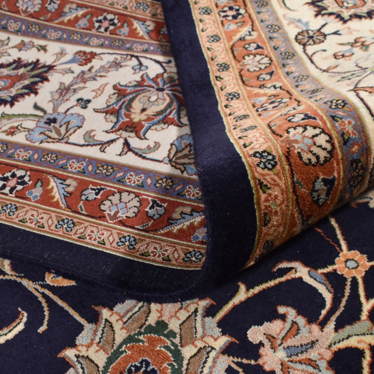 Persisk tæppe - Classic - Royal - 392 x 300 cm - mørkeblå