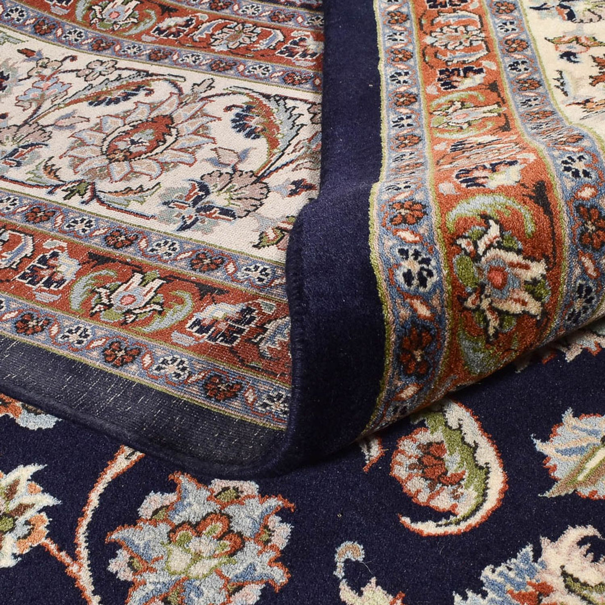 Persisk tæppe - Classic - Royal - 381 x 302 cm - mørkeblå