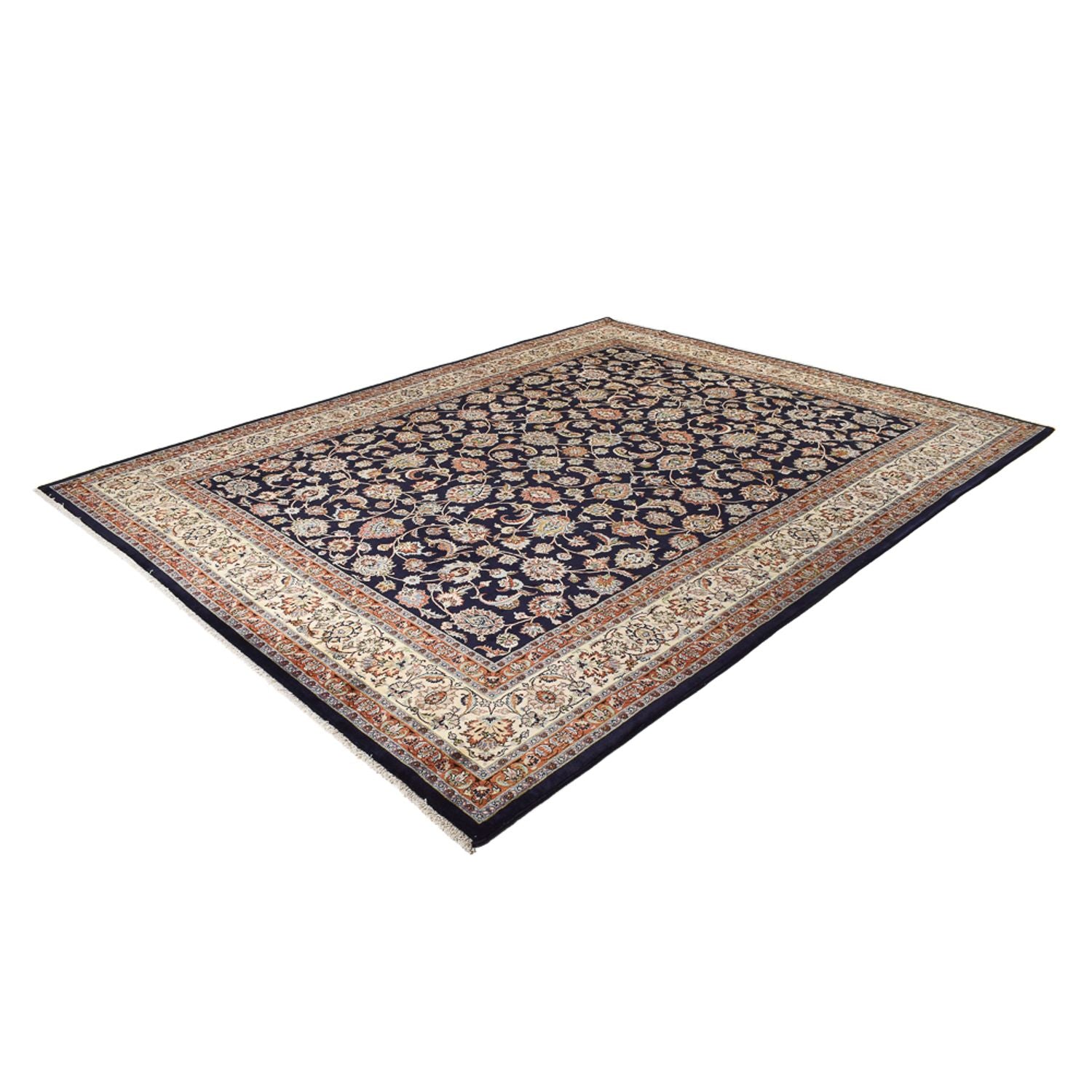 Persisk tæppe - Classic - Royal - 381 x 302 cm - mørkeblå