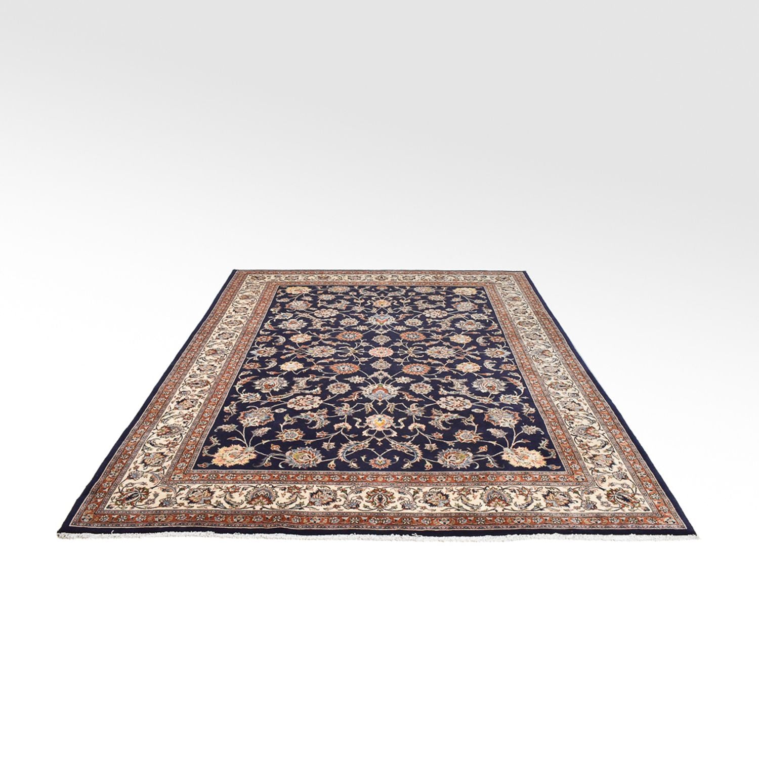 Persisk tæppe - Classic - Royal - 334 x 250 cm - mørkeblå