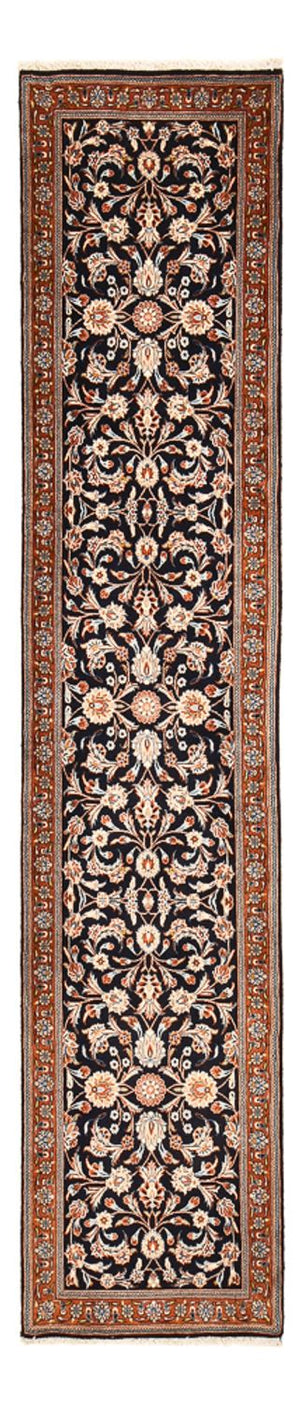 Løber Persisk tæppe - Classic - 334 x 74 cm - mørkeblå