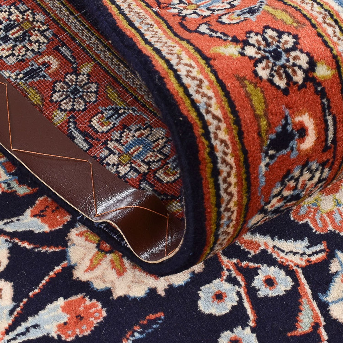 Løber Persisk tæppe - Classic - 344 x 78 cm - mørkeblå