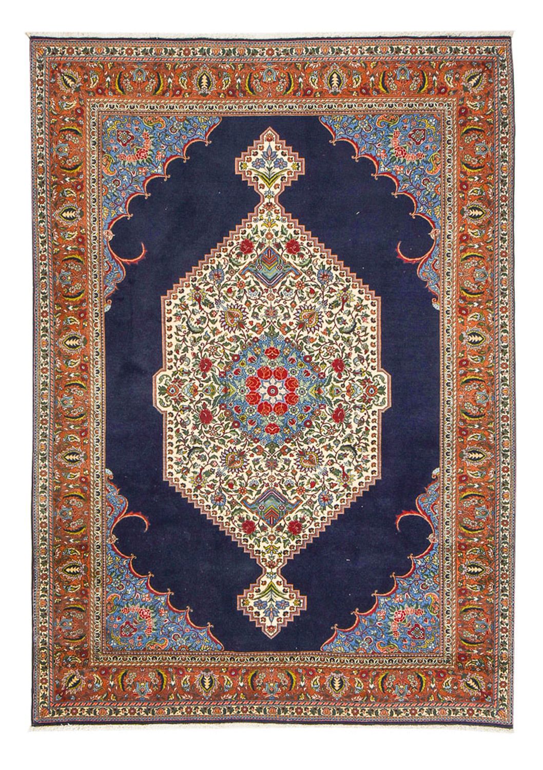 Persisk tæppe - Nomadisk - 285 x 202 cm - mørkeblå