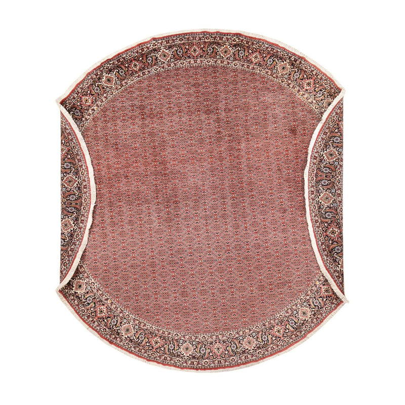 Persisk tæppe - Bijar rundt  - 400 x 400 cm - rust