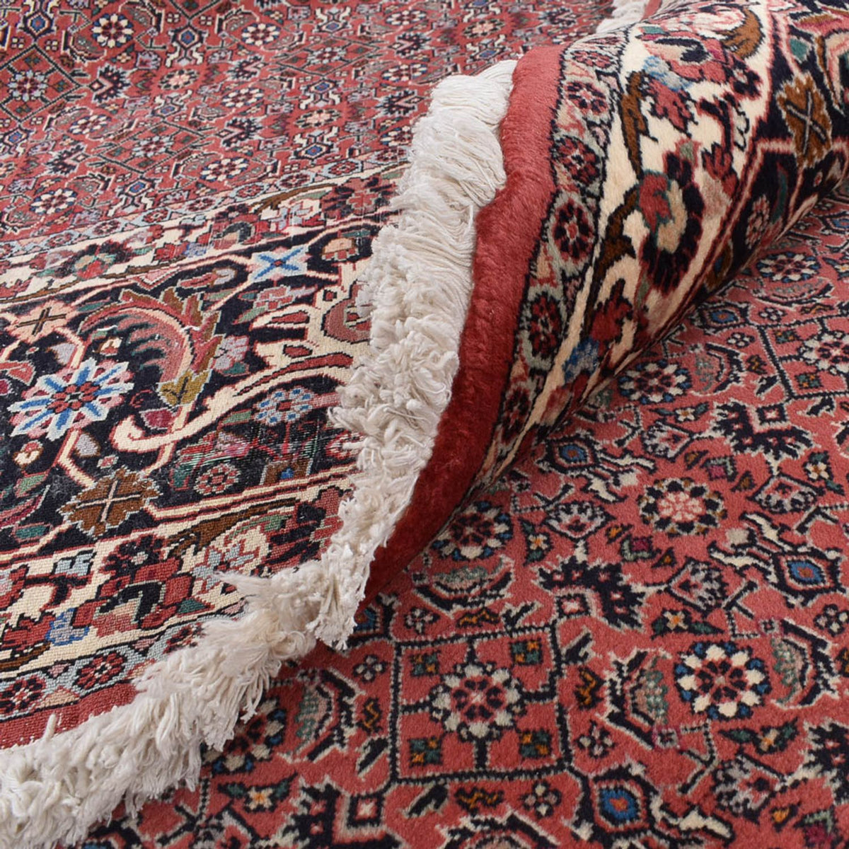 Persisk tæppe - Bijar rundt  - 400 x 400 cm - rust