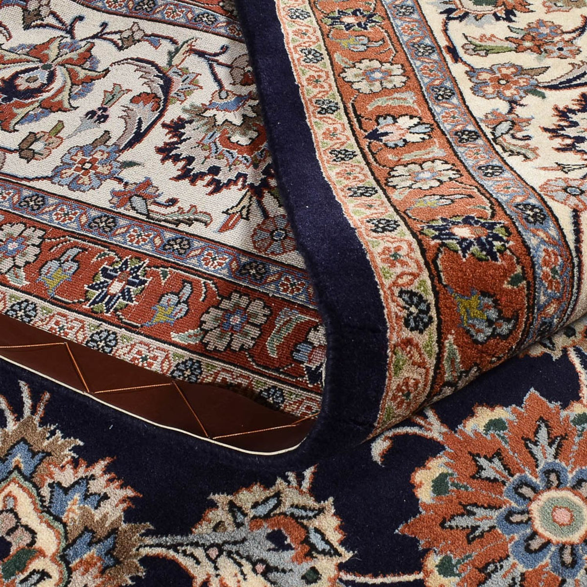 Persisk tæppe - Classic - Royal - 385 x 300 cm - mørkeblå