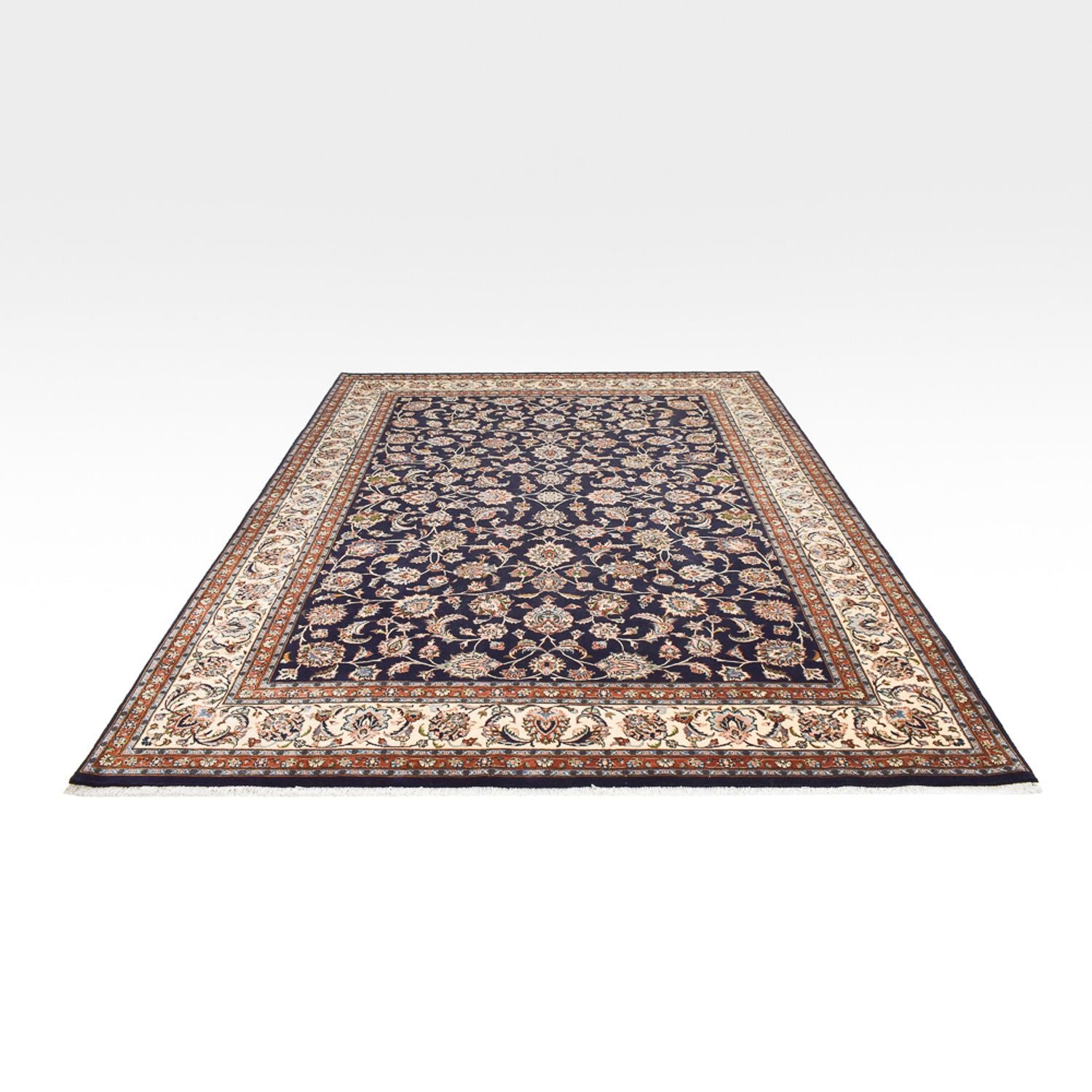 Persisk tæppe - Classic - Royal - 345 x 252 cm - mørkeblå