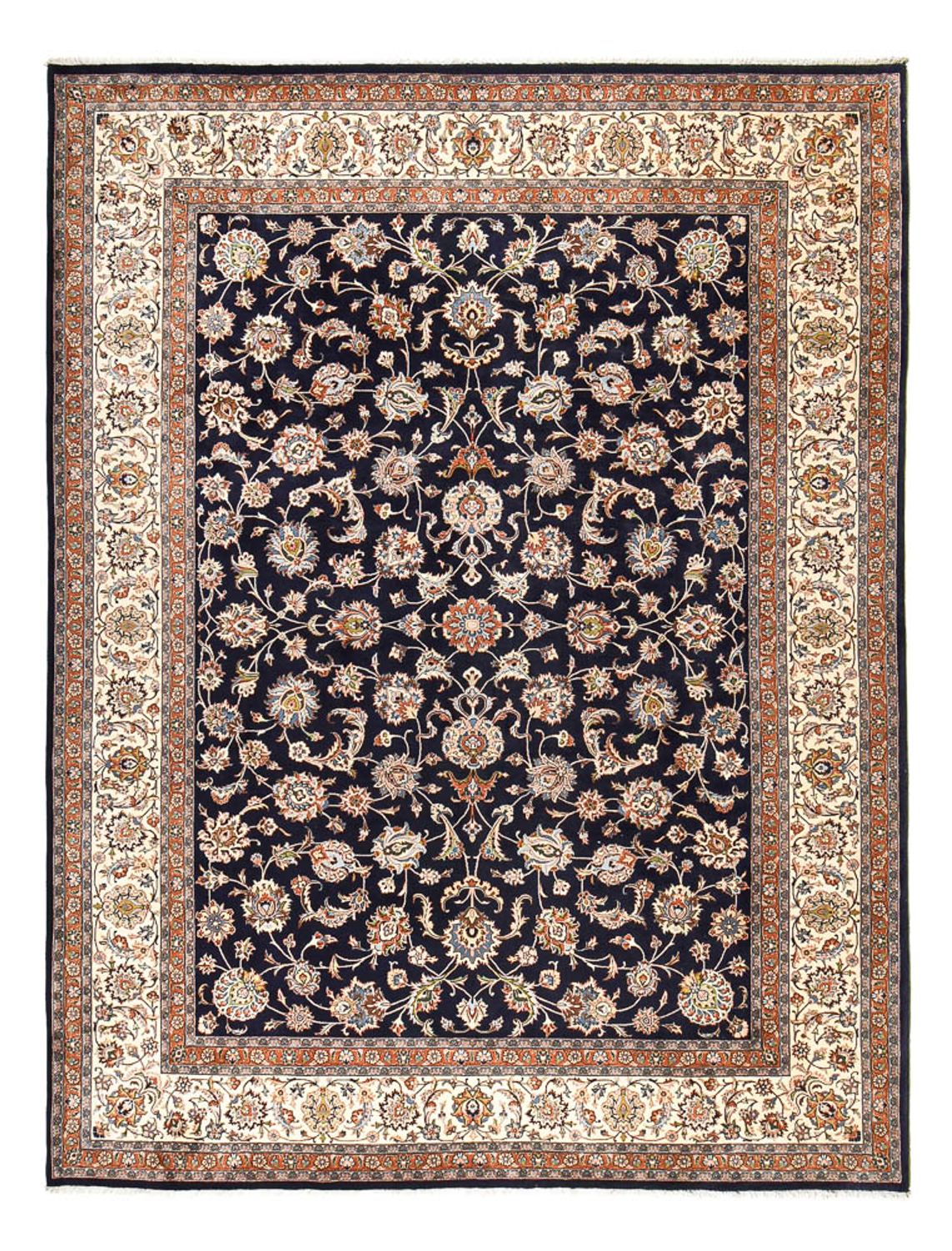 Persisk tæppe - Classic - Royal - 394 x 300 cm - mørkeblå