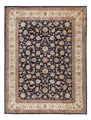 Persisk tæppe - Classic - Royal - 394 x 300 cm - mørkeblå