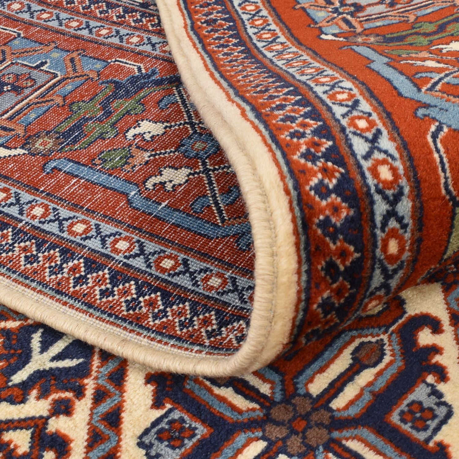 Persisk tæppe - Nomadisk - 252 x 170 cm - mørk beige