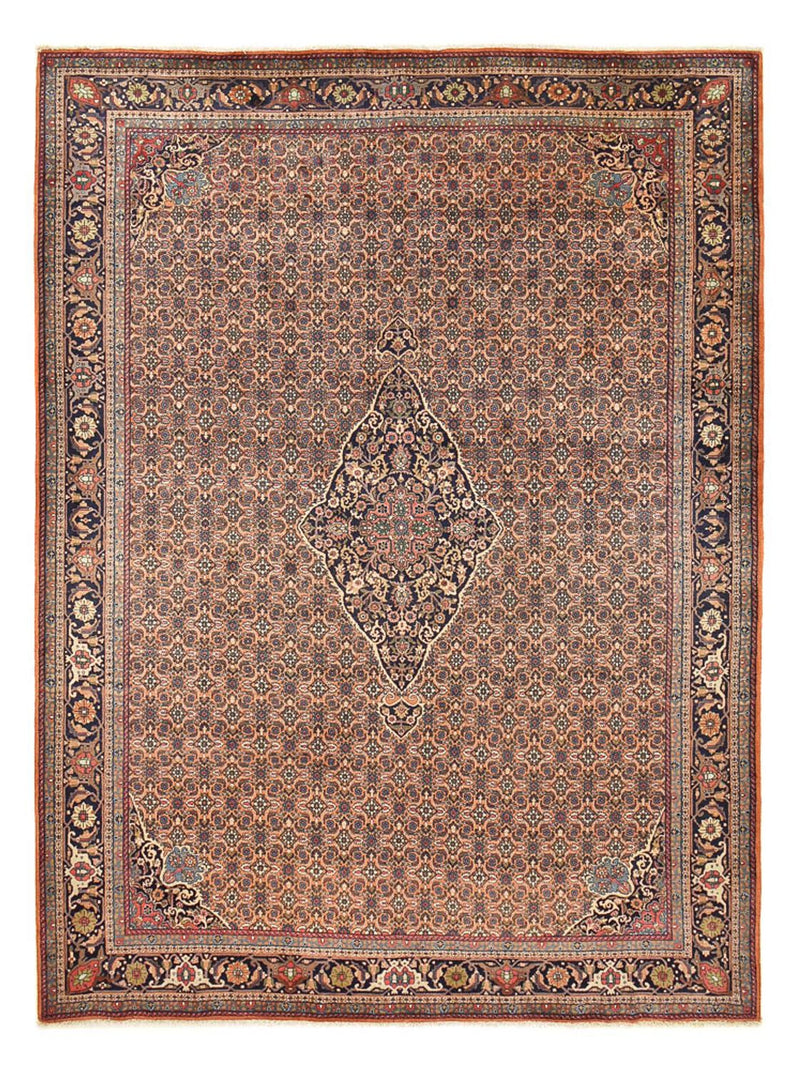 Persisk tæppe - Bijar - 398 x 302 cm - mørk beige