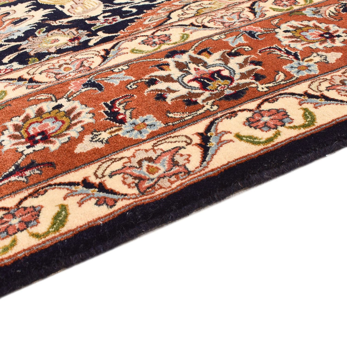 Persisk tæppe - Bijar - 237 x 178 cm - mørkeblå