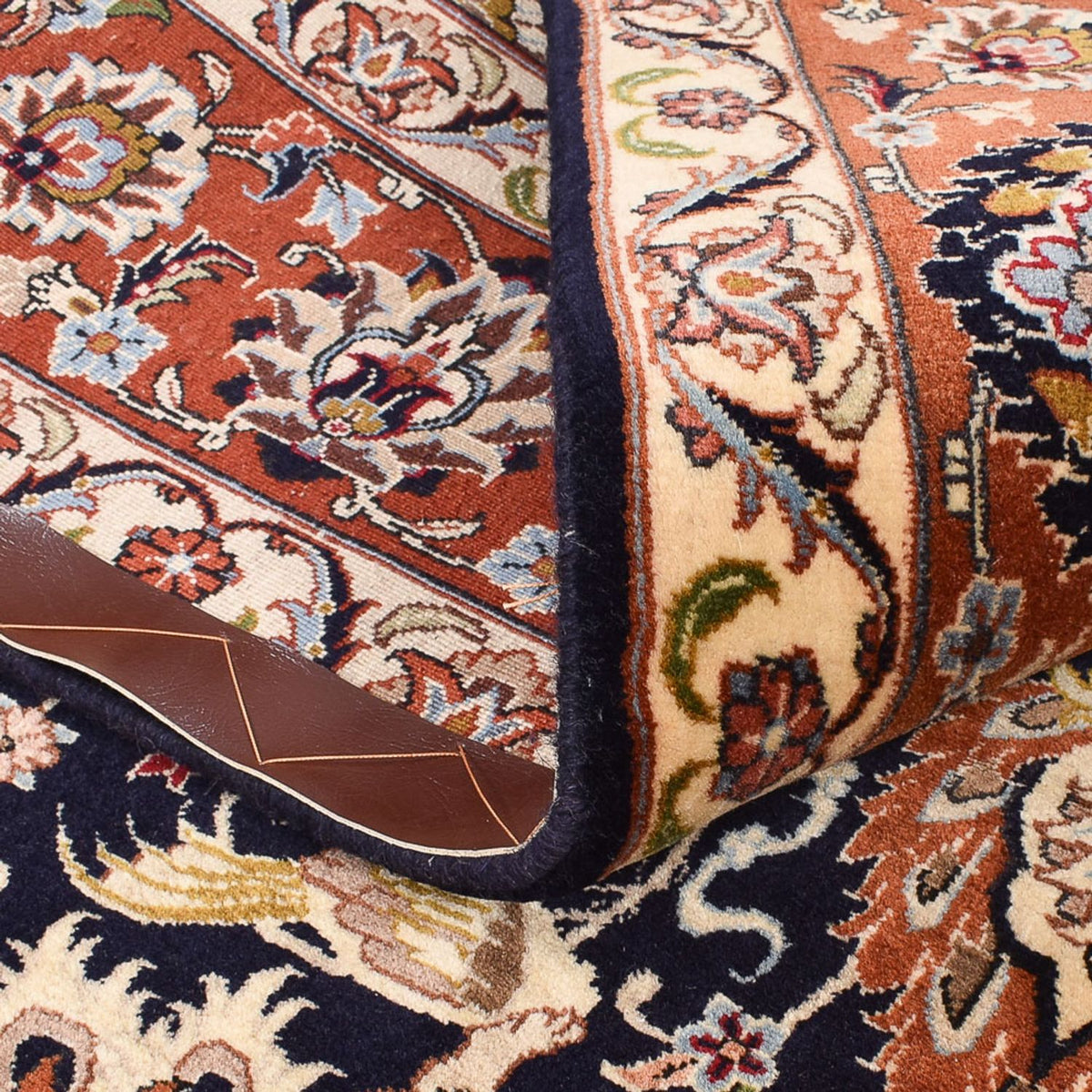 Persisk tæppe - Bijar - 237 x 178 cm - mørkeblå