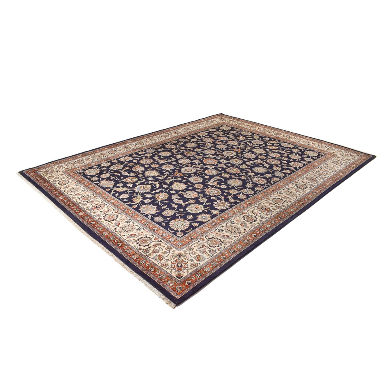 Persisk tæppe - Classic - Royal - 398 x 298 cm - mørkeblå